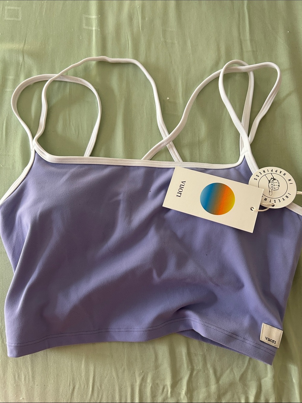 Vuori daily layered tank in hyacinth color - Picture 3 of 6